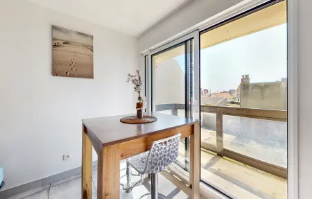 Studio vue mer à Ambleteuse, 15 m de la plage : photo 11
