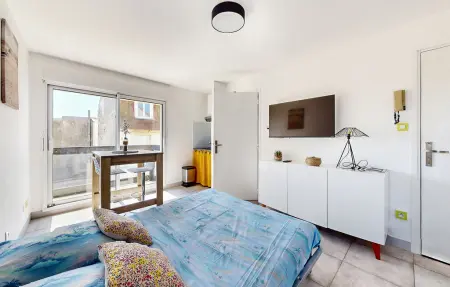 Studio vue mer à Ambleteuse, 15 m de la plage : photo 19