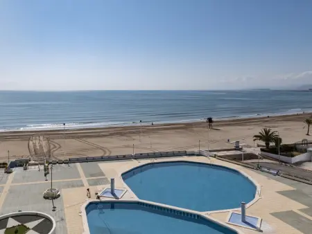 Location appartement à Cullera, Appartement bord de mer à Cullera avec piscine et parking