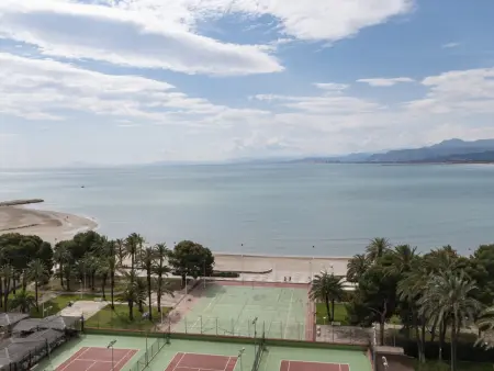 Location appartement à Cullera, Appartement en bord de mer à Cullera avec piscine et Wi-Fi