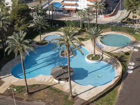 Location appartement à Cullera, Appartement en bord de mer à Cullera avec piscine et Wi-Fi