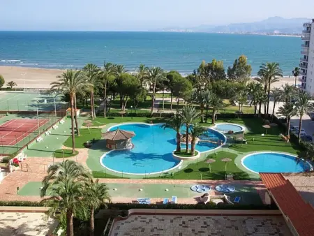 Location appartement à Cullera, Appartement en front de mer avec piscine et tennis à Cullera