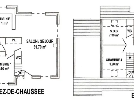 Gîte 4 chambres avec jardin 440 m² à 500 m plage : photo 12