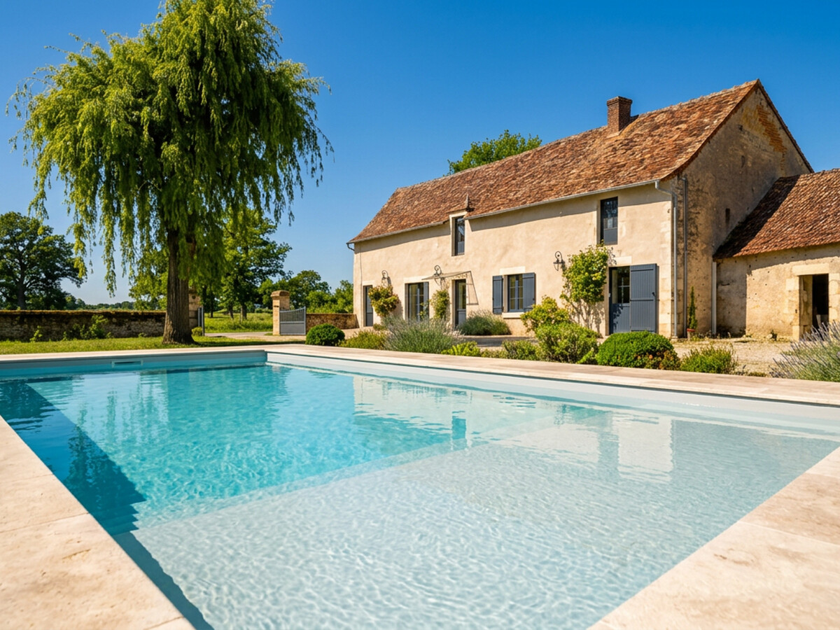Gîte rénové en Brenne avec piscine chauffée 8x4m - Photo 1