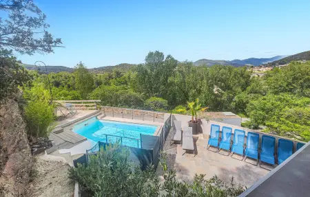 Maison en pierre avec piscine chauffée à Roquebrun : photo 9