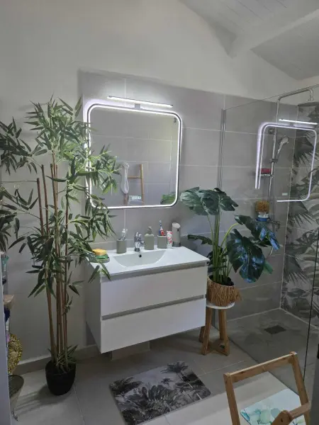 Maison 2 chambres avec jardin privatif et barbecue à Baie-Mahault : photo 5