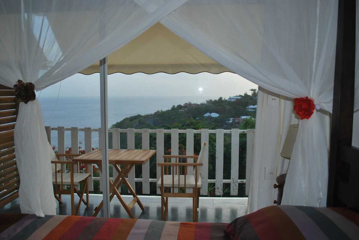 Appartement vue mer à Schoelcher, terrasse et balcon - Photo 1
