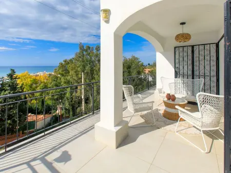 Villa Esperanza à Benajarafe : 9 pers, piscine & vue mer : photo 36