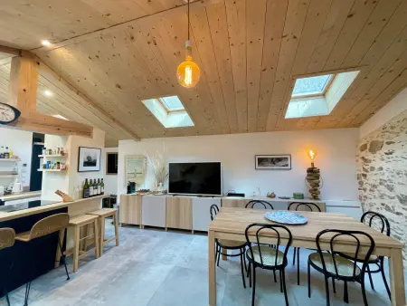 Maison loft artiste rénovée à Brem Sur Mer, 3 pers : photo 13