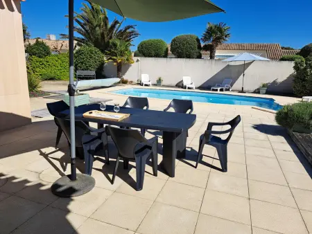 Location maison à Saint Jean de Monts, Maison charmante pour 6 personnes, résidence calme avec piscine privée