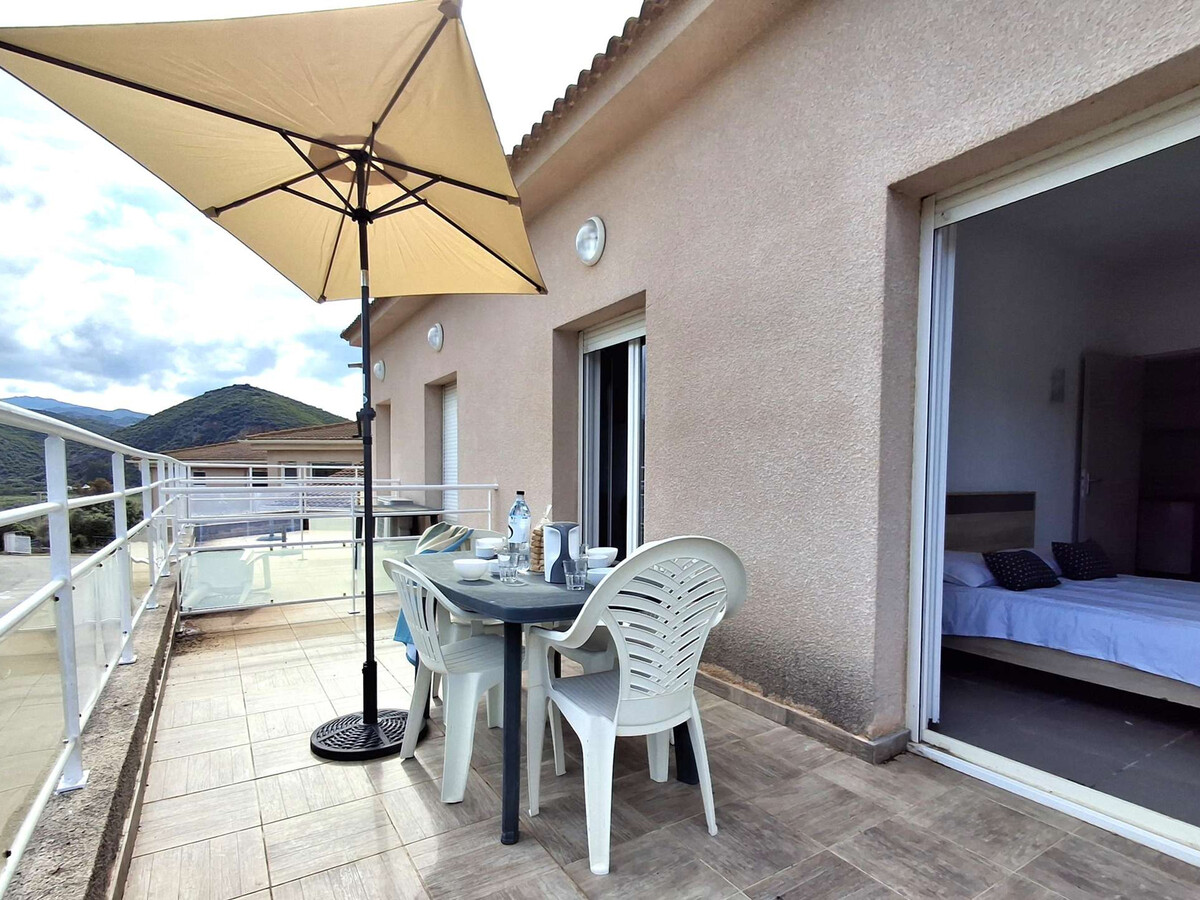 Appartement 4 pers. Saint-Florent, terrasse vue montagne - Photo 13