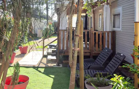 Location mobil home de vacances à Saint Julien en Born