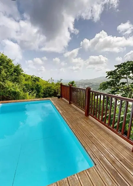 Studio avec piscine partagée et terrasse à Rivière-Pilote : photo 2