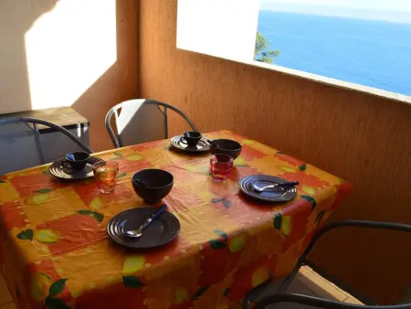 Studio cabine Banyuls, vue mer et loggia, 4 pers : photo 9