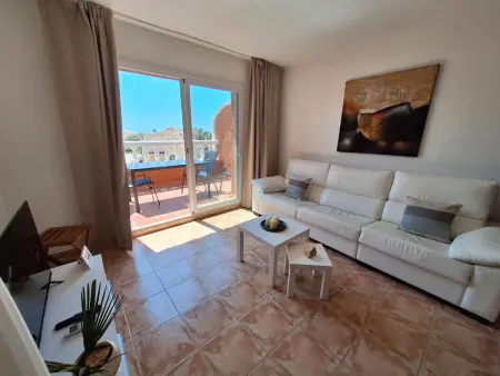 Location appartement à Benitachell, Appartement à Benitachell avec piscine commune, vue sur mer