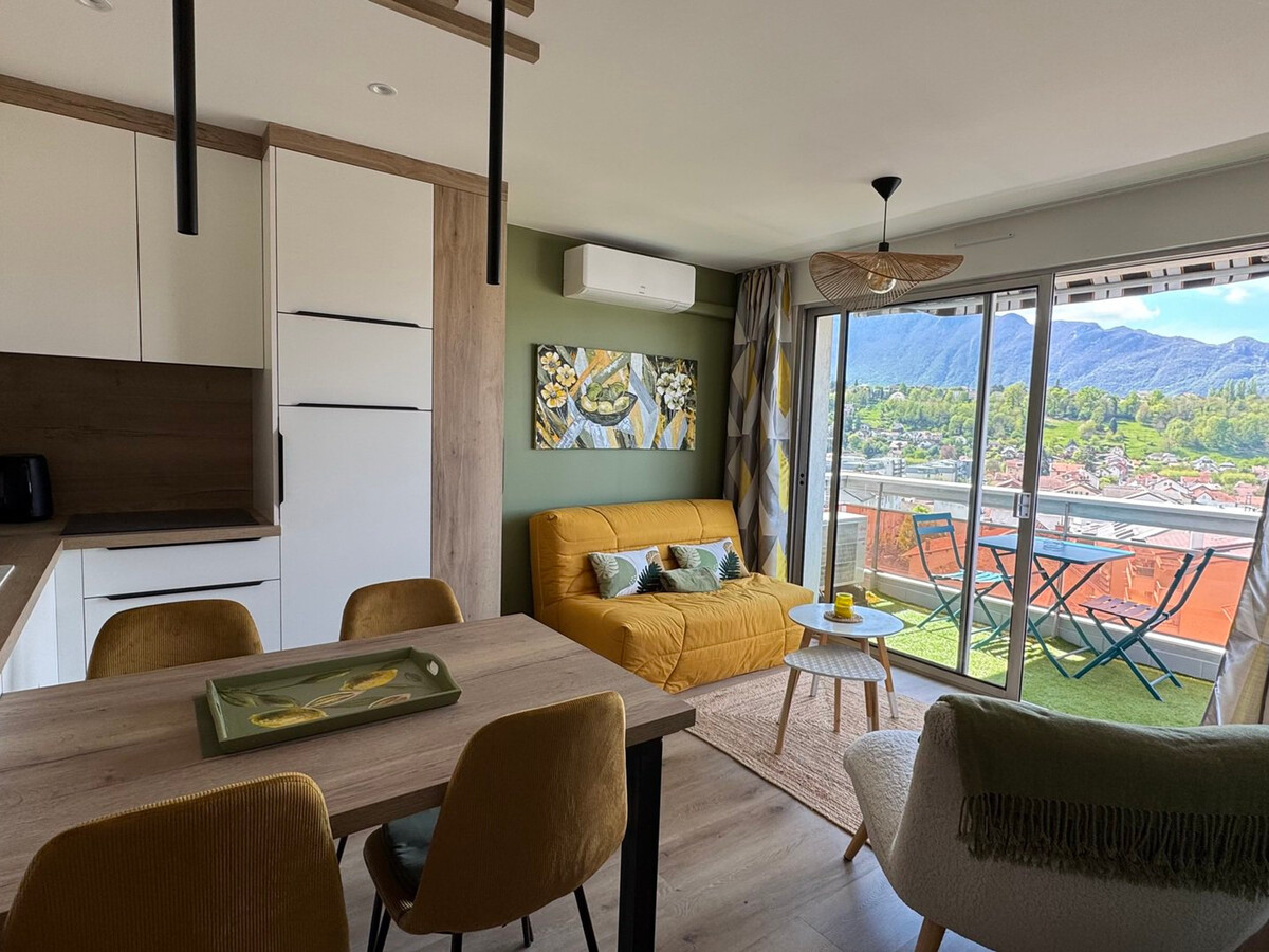 T2 rénové climatisé, balcon ouest, parking - Aix-les-Bains - Photo 13