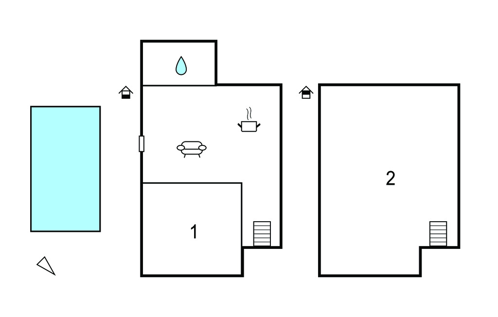 Maison jumelée avec piscine à 300 m de la plage - Photo 14