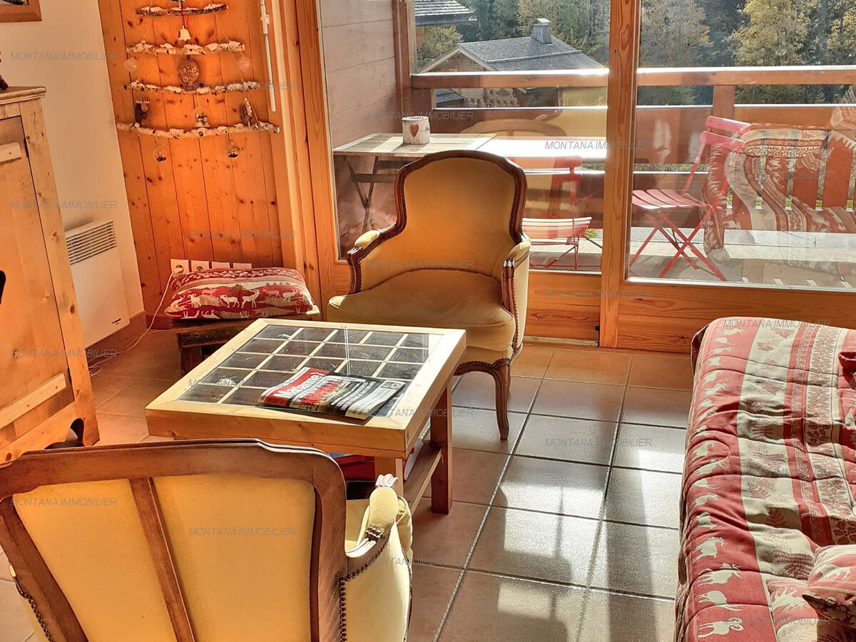 2 pièces + cabine 6 pers, balcon sud, 700m pistes - Photo 1