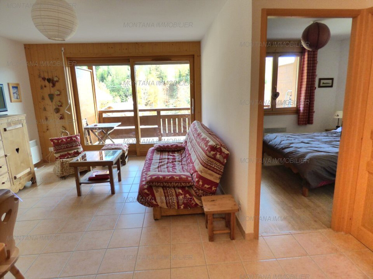 2 pièces + cabine 6 pers, balcon sud, 700m pistes - Photo 3