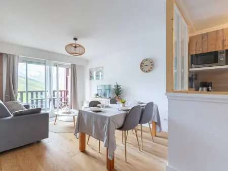 Location appartement à Peyragudes, Appartement Peyragudes 6 pers, balcon, ski, parking
