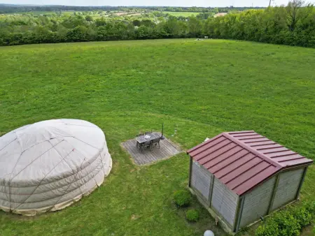 Yourte mongole avec terrasse et vue panoramique à Denneville : photo 16