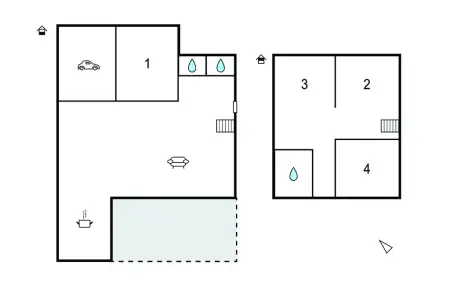 Maison moderne 4 chambres à 220 m de la plage : photo 32