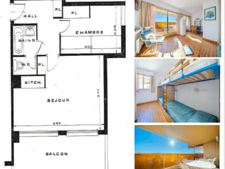 Studio 6 personnes avec vue mer à Roquebrune-Cap-Martin : photo 7