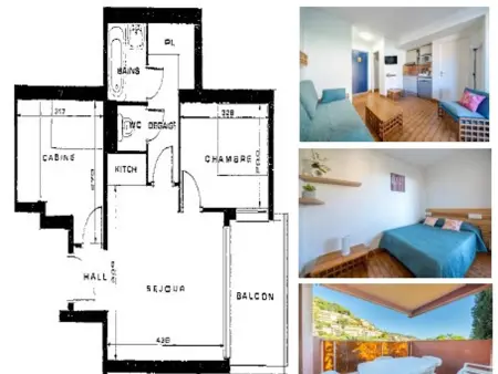 Appartement 8 pers. vue mer à Roquebrune-Cap-Martin : photo 7