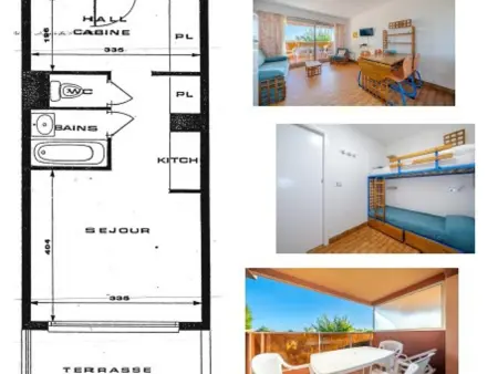 Studio 4 pers. vue mer à Roquebrune-Cap-Martin : photo 7