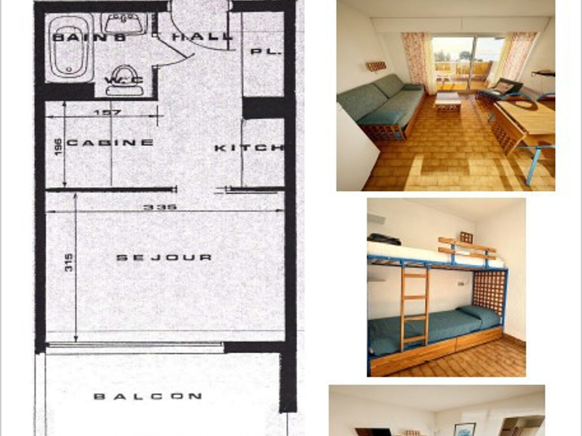 Studio 22 m² vue mer, 4 pers. à Roquebrune-Cap-Martin - Photo 7