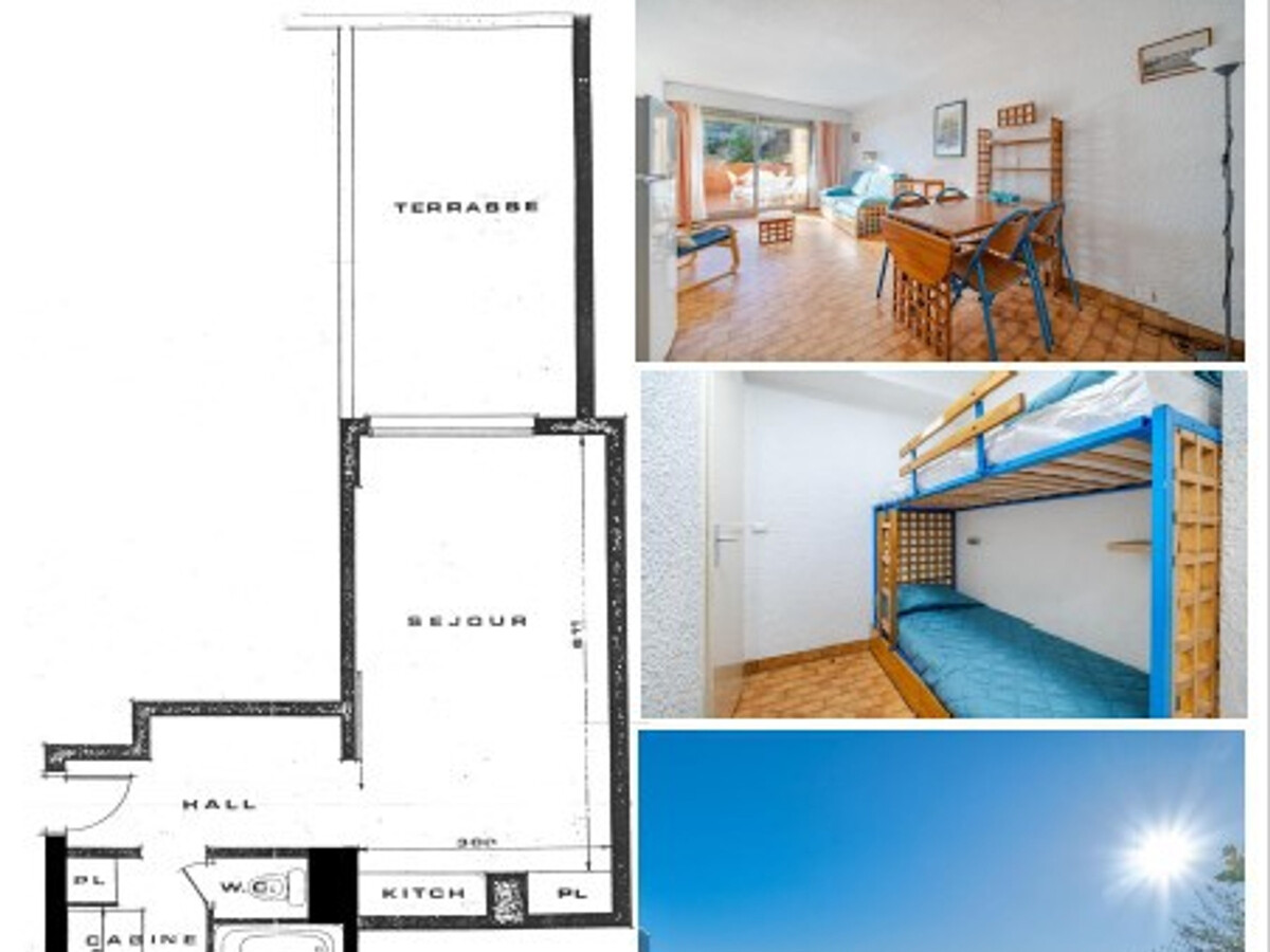 Studio 33 m² pour 4 à Roquebrune-Cap-Martin, vue mer - Photo 7