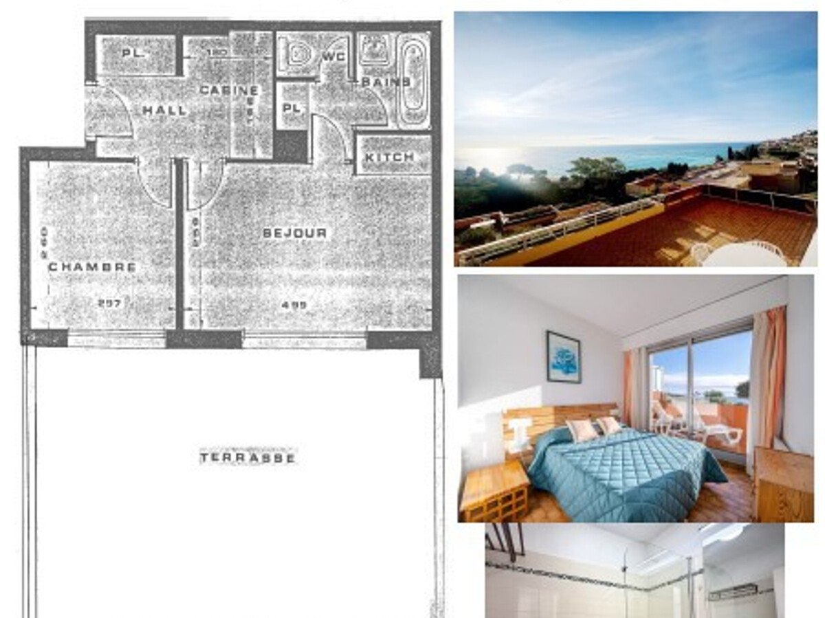 Appartement 6 pers., 2 pièces avec vue mer à Roquebrune-Cap-Martin - Photo 6