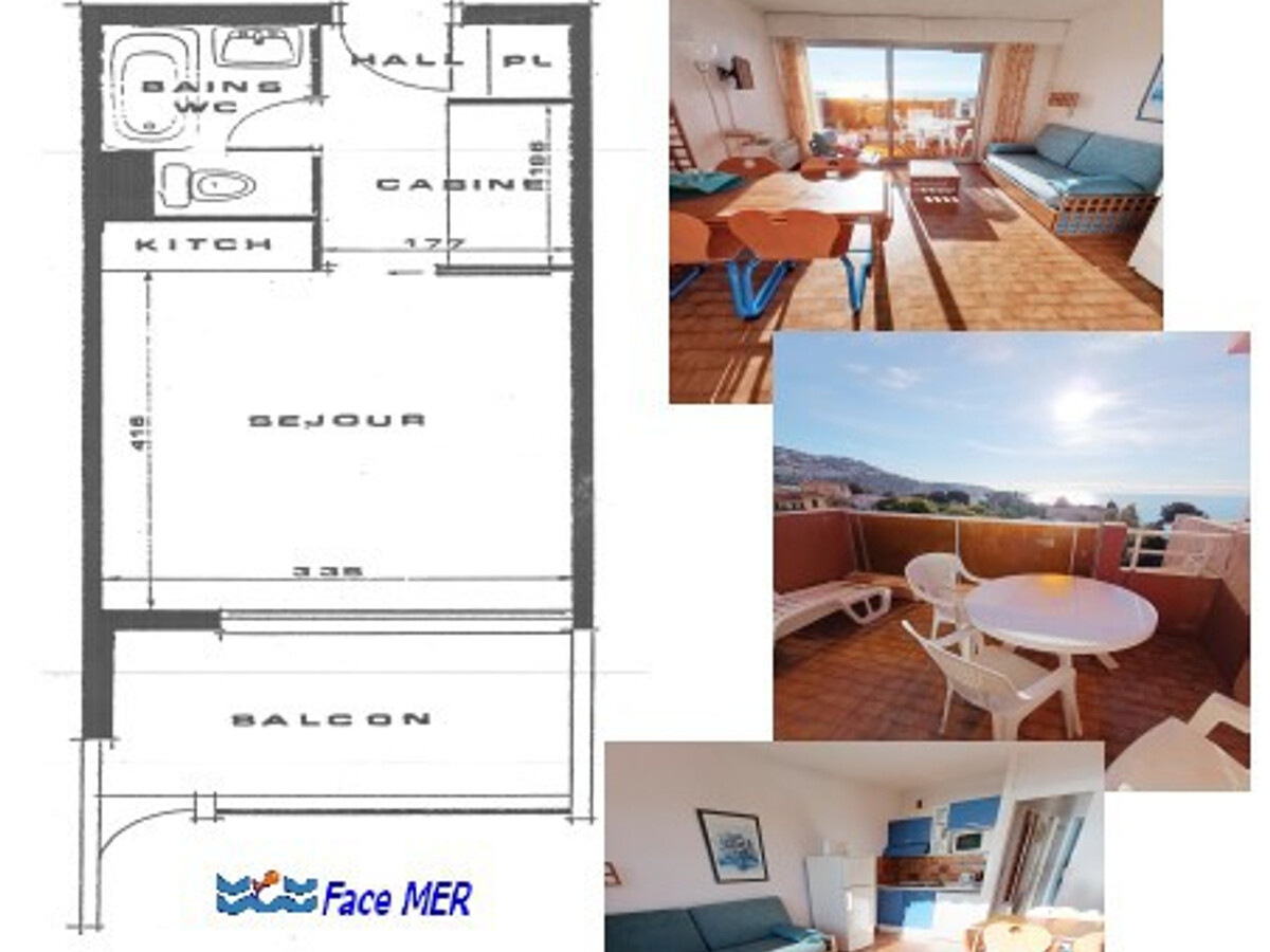 Studio 23 m² vue mer pour 4 à Roquebrune-Cap-Martin - Photo 7