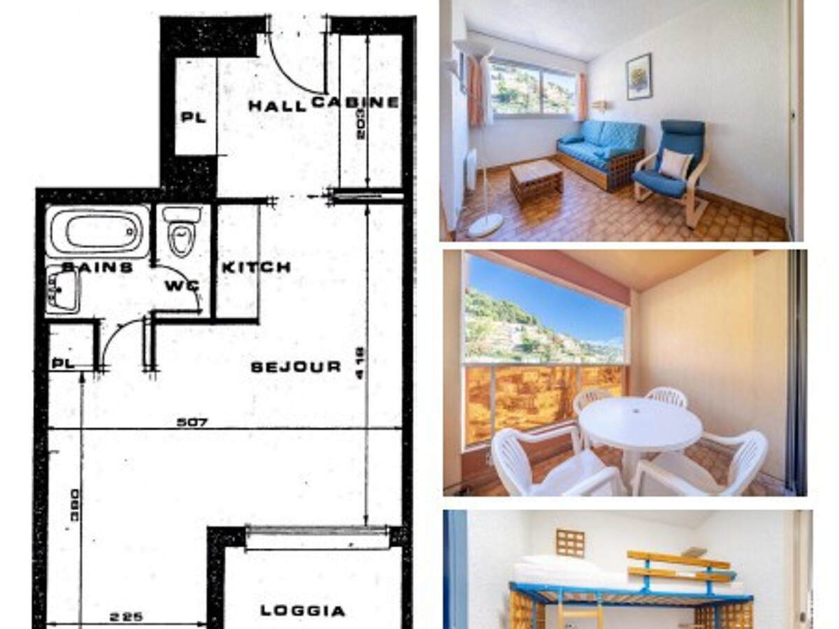 Studio 4 pers avec aperçu mer à Roquebrune-Cap-Martin - Photo 6