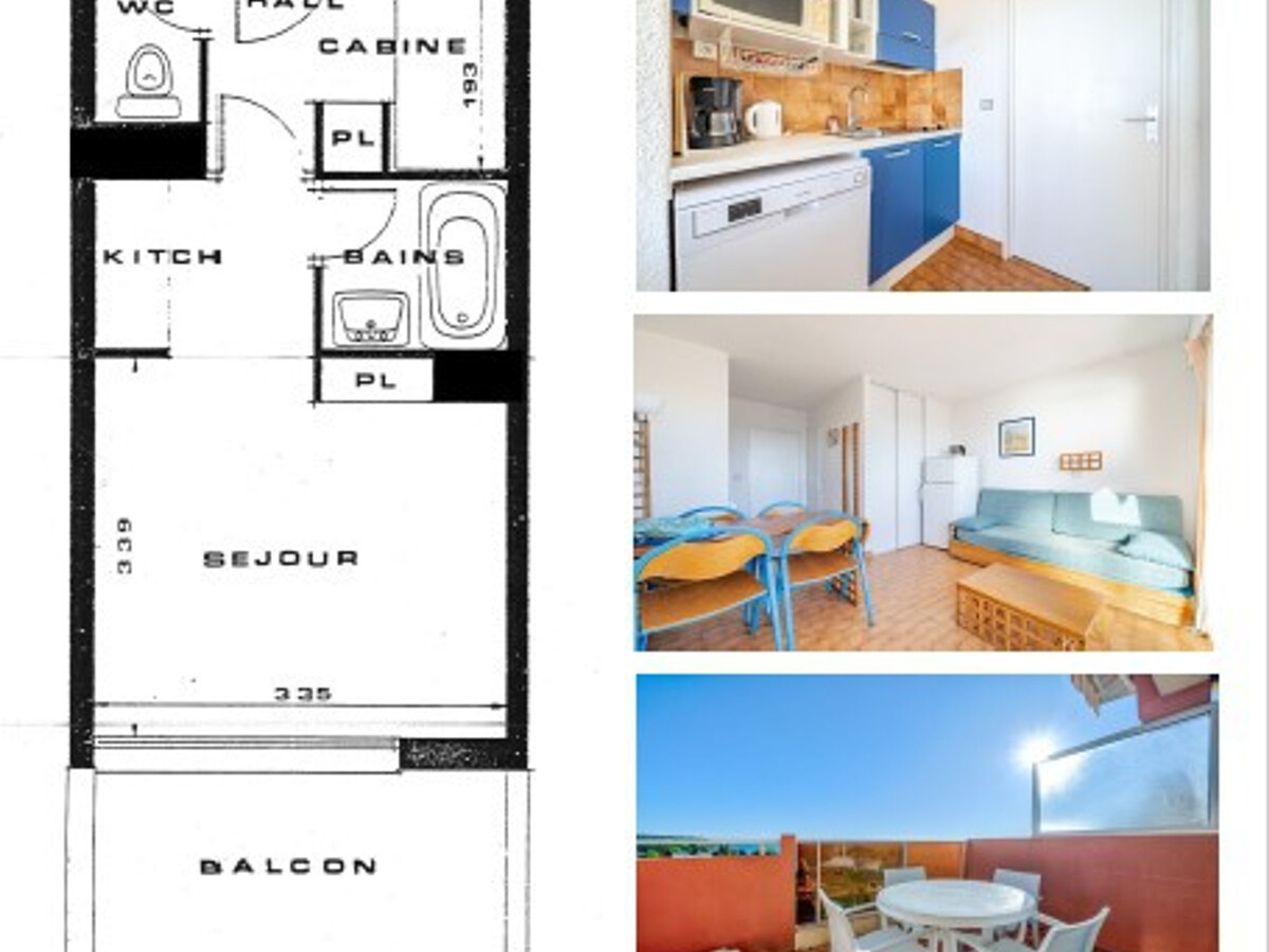 Studio 4 pers. avec vue mer à Roquebrune-Cap-Martin - Photo 7