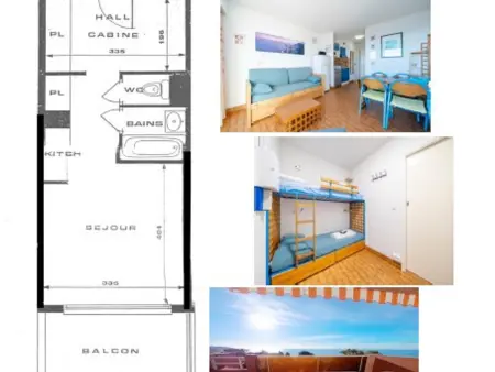 Studio 28 m² vue mer pour 4 à Roquebrune-Cap-Martin : photo 7