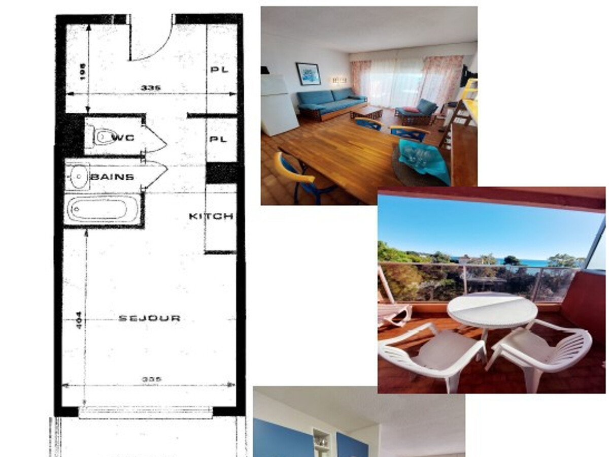 Studio 28 m² vue mer à Roquebrune-Cap-Martin, 4 pers. - Photo 7