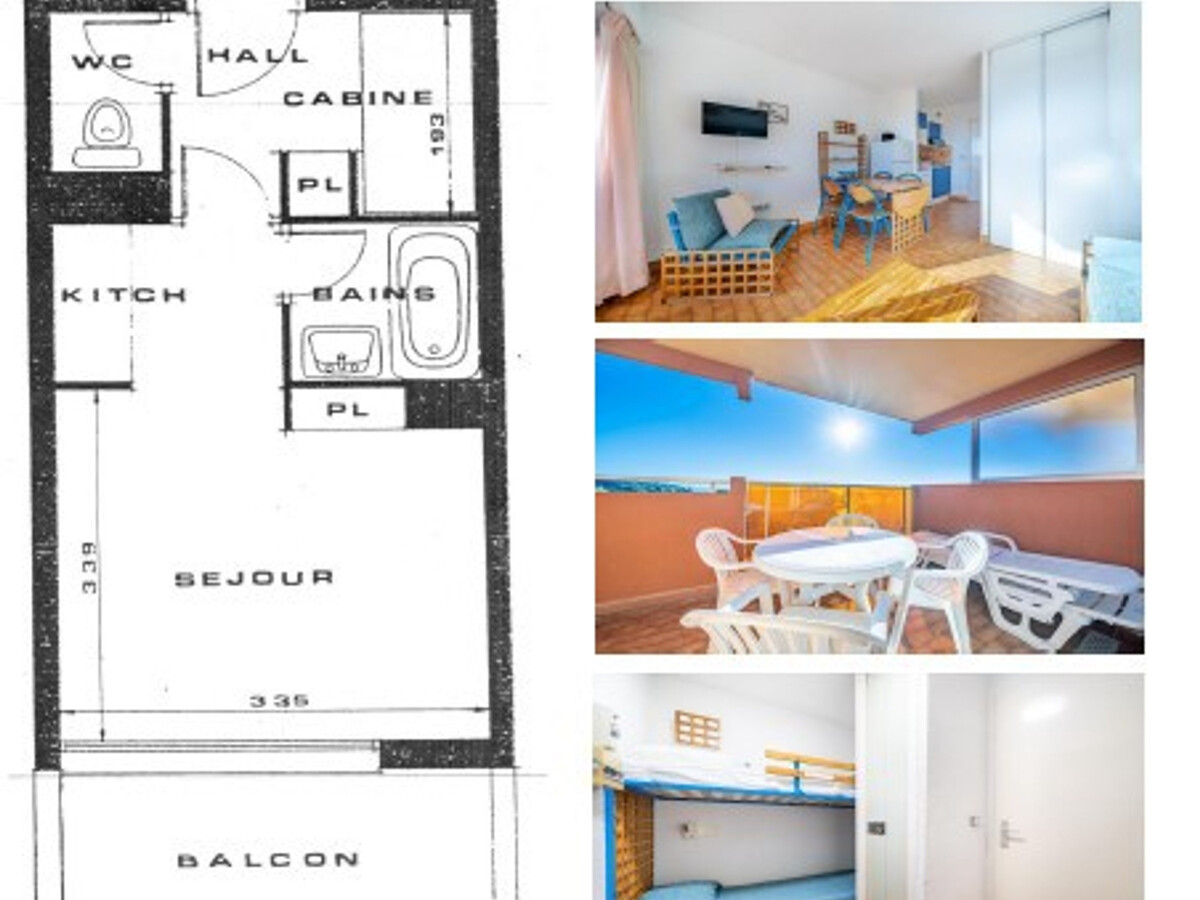 Studio 4 pers vue mer à Roquebrune-Cap-Martin - Photo 7