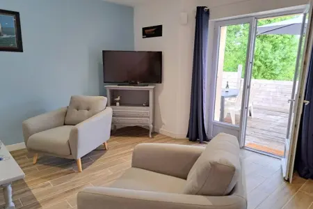 Maison mitoyenne avec jardin clos à 3 min de plage : photo 6