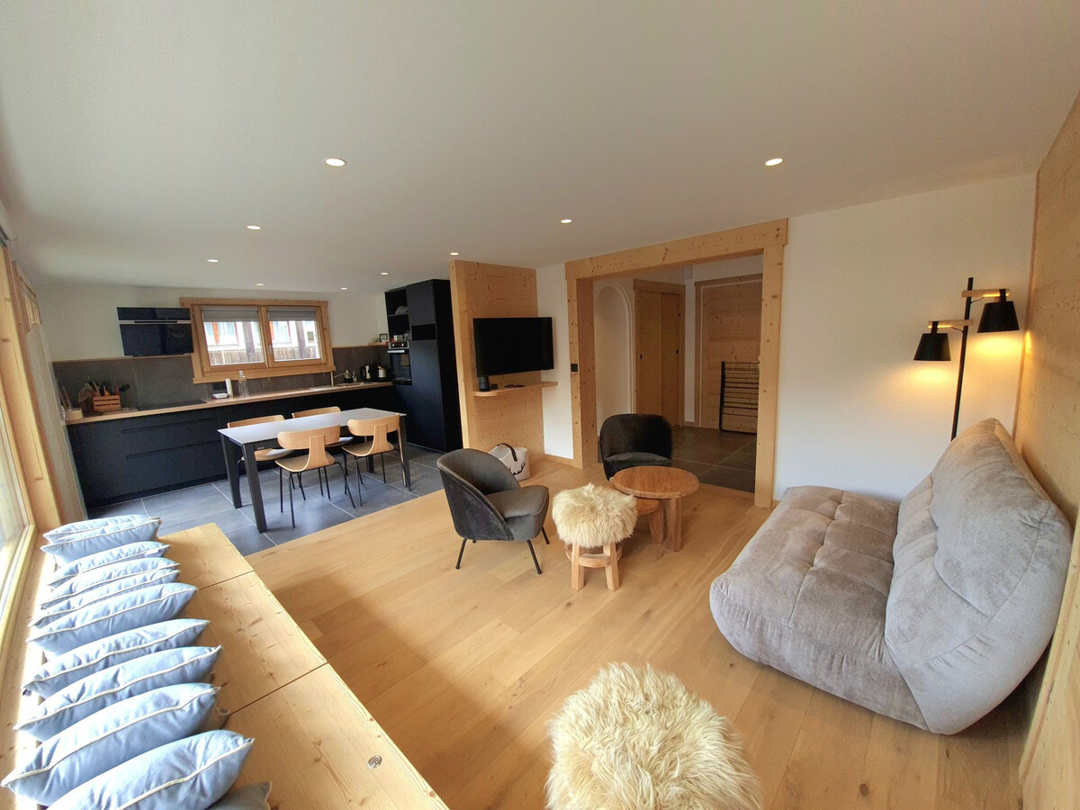 Appart T3 La Clusaz, balcon orientation Sud, parking - Photo 1