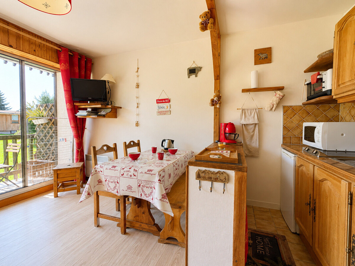 Studio cabine skis aux pieds avec vue Mont Charvin - Photo 10