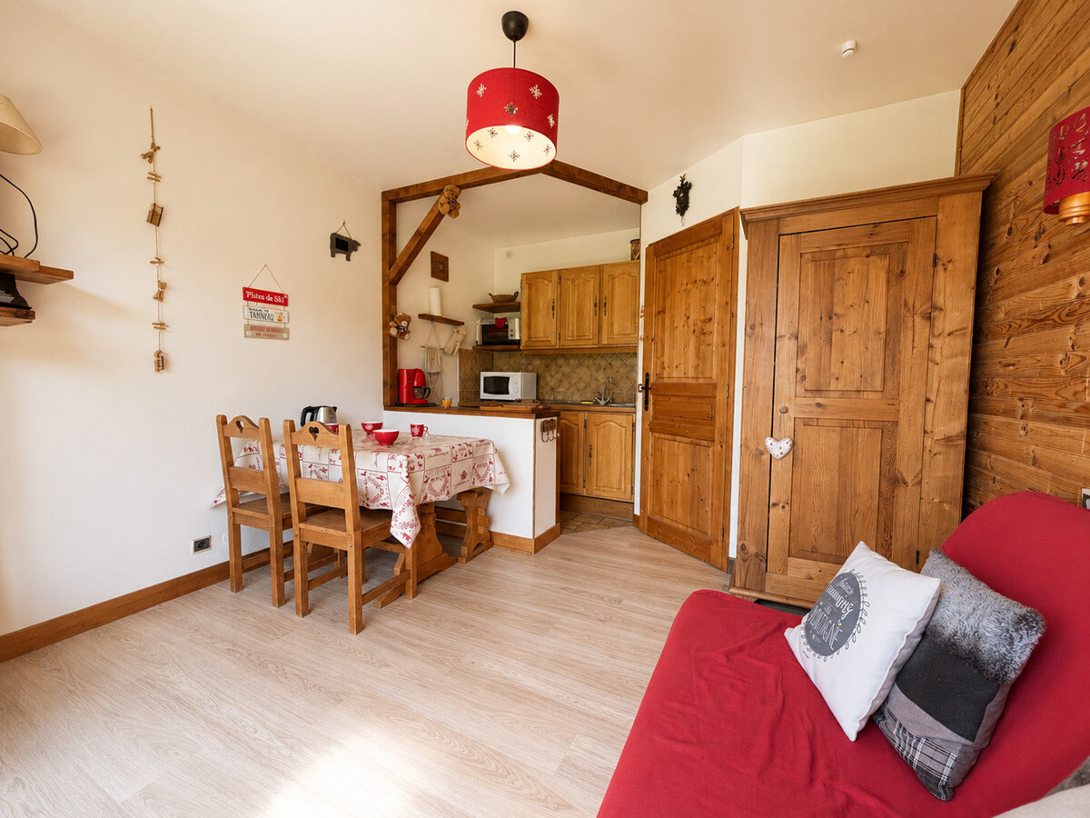 Studio cabine skis aux pieds avec vue Mont Charvin - Photo 11