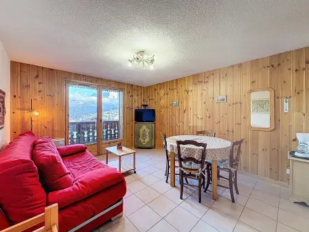 Location appartement à Combloux, Appartement proche village, accès ski bus, vue Mont Blanc