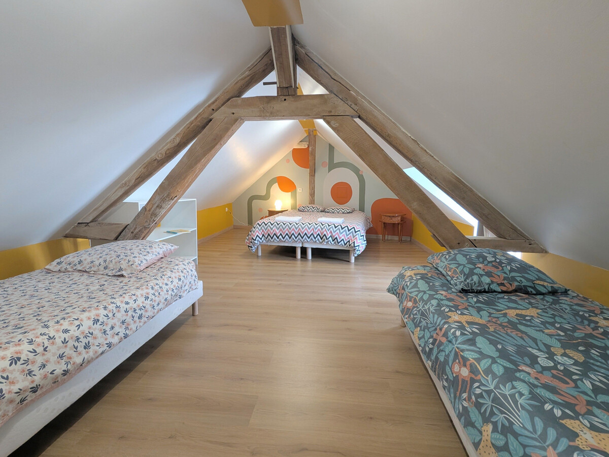 Gîte 4 pers. avec piscine partagée à Chabris - Photo 9