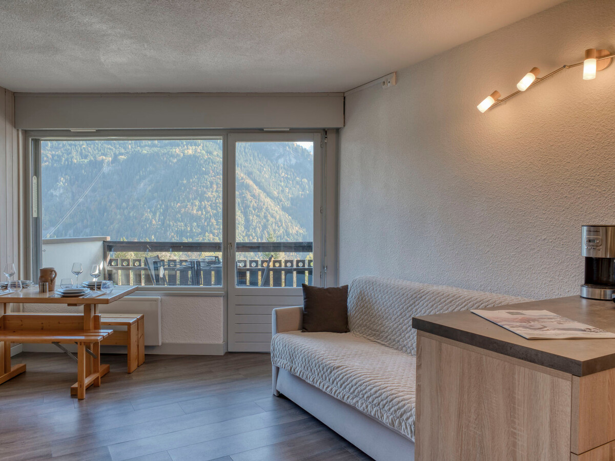Studio rénové 27m² vue Mont-Blanc, 350m remontées mécaniques - Photo 5