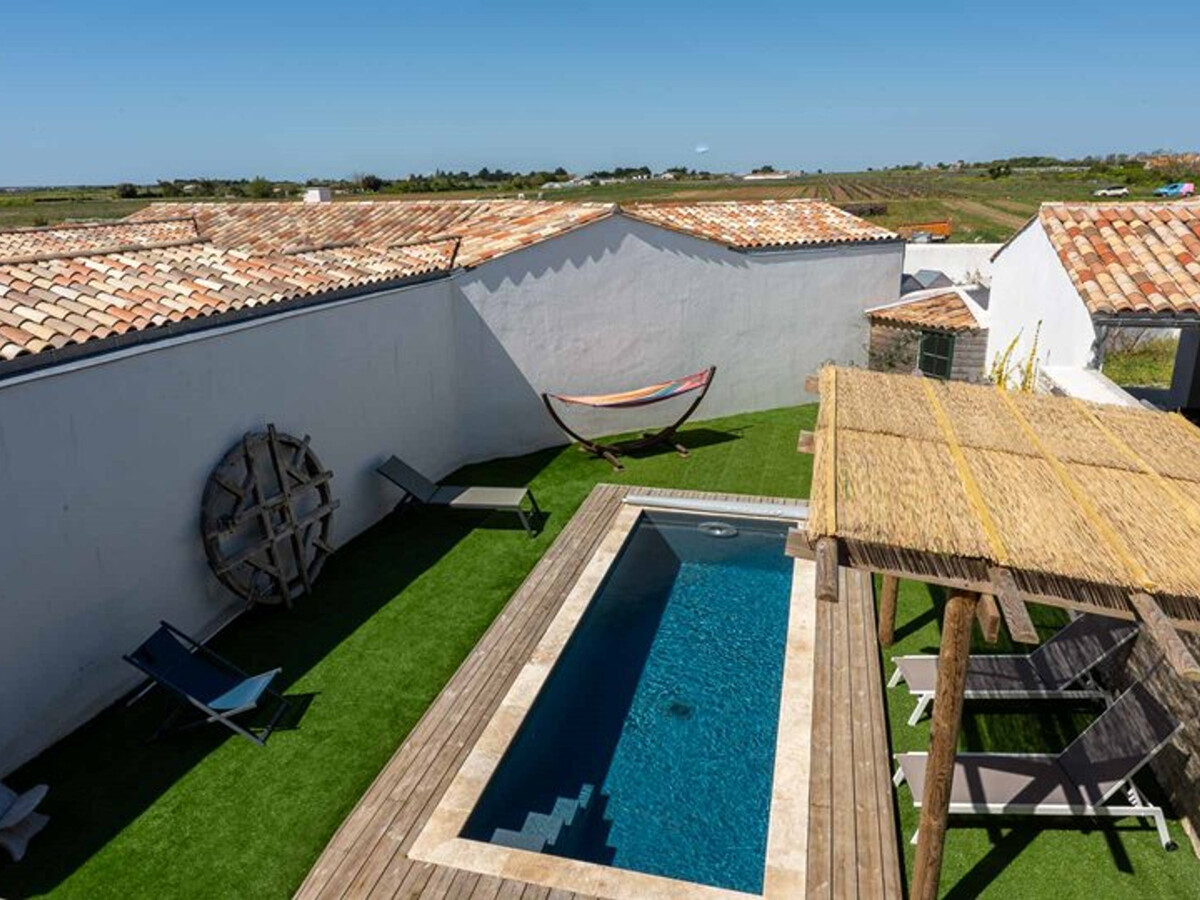 Villa Bel Ebat au Bois-Plage-en-Ré, piscine et nage à contre-courant - Photo 8