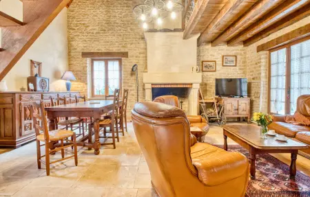 Maison pierre Périgord Noir, piscine privée, 5 pers. : photo 20