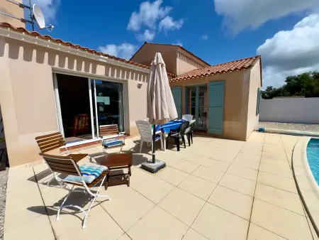 Location maison à Saint Jean de Monts, Villa charmante 6 pers, résidence calme, piscine privée