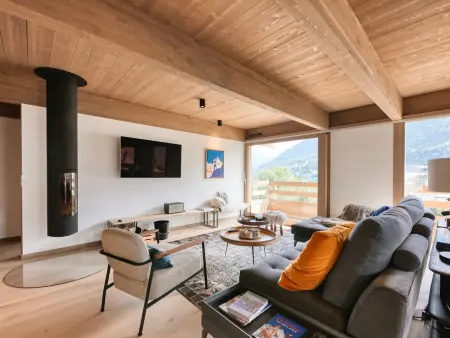 Location chalet à Saint Gervais les Bains, Chalet familial 5 chambres, proche ski, vue Mont-Blanc, parking et WiFi