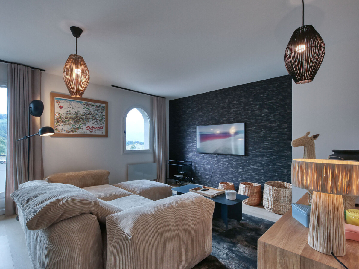 Appartement 4 pers, vue Mont-Blanc, centre Saint-Gervais - Photo 2